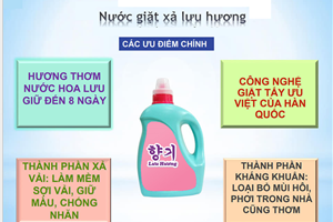 Nước giặt xả lưu hương đang gây được nhiều tiếng vang trên thị trường